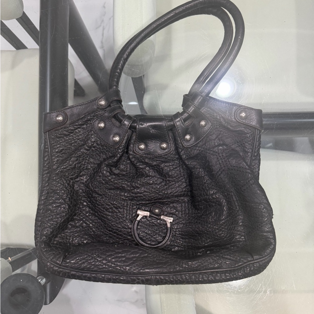 Salvatore Ferragamo Black Leather Women's Bag